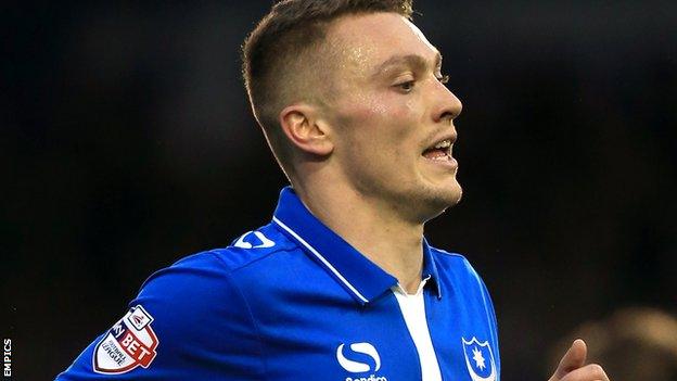 Portsmouth loanee striker Caolan Lavery