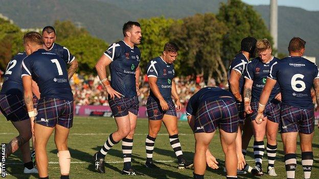 Scotland were hammered by Tonga in their tournament opener