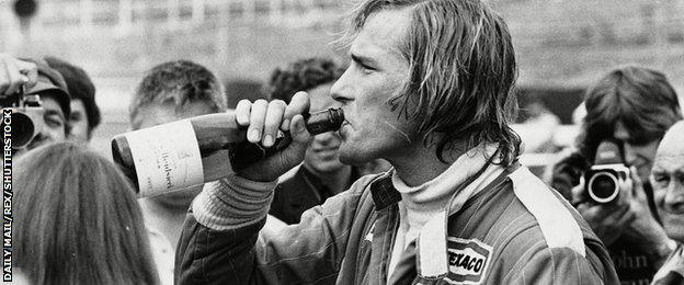 Former McLaren F1 driver James Hunt