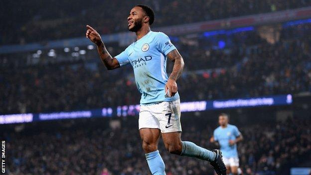 Manchester City winger Raheem Sterling