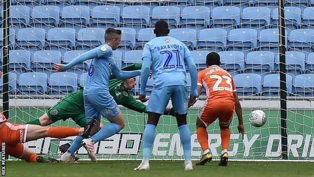 Jordan Shipley scored the final home goal of Coventry's season, which Sky Blues fans hope is not their last at the Ricoh Arena