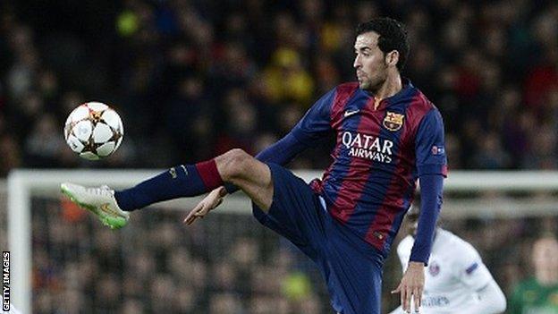 Barcelona midfielder Sergio Busquets