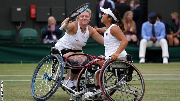 Jordanne Whiley and Yui Kamiji