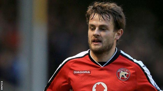 Andy Taylor in action for Walsall