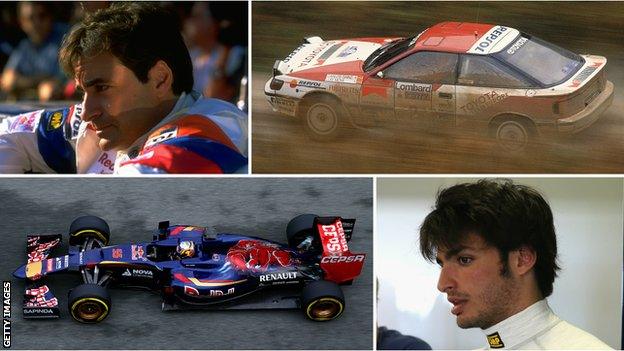 Carlos Sainz and Carlos Sainz Jr