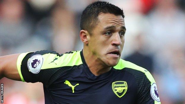 Arsenal forward Alexis Sanchez