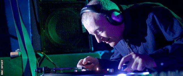 Steve Davis performs a DJ set Bloc Festival in Minehead's Butlins resort