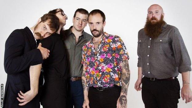 Idles are (left to right) Mark Bowen, Lee Kiernan, Jon Beavis, Joe Talbot and Adam Devonshire