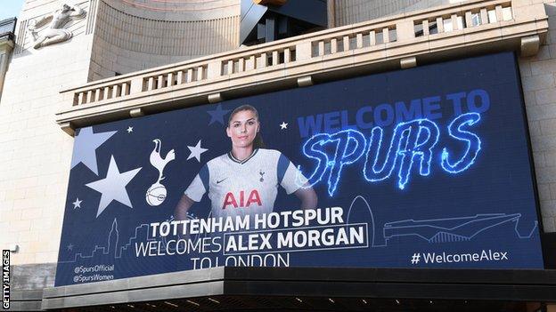 Alex Morgan poster in Leicester Square