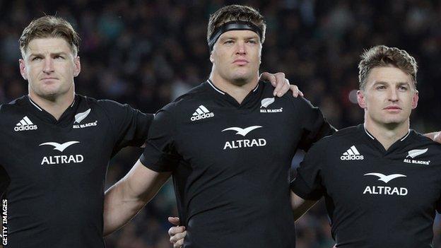 (Left to right) Jordie, Scott and Beauden Barrett