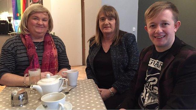 Sara Phillips (middle) said the legislation had made life much better for Ireland's trans community