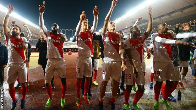 Monaco celebrate