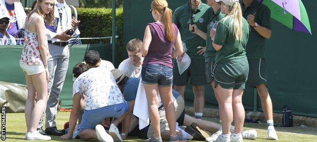 Wimbledon ball boy