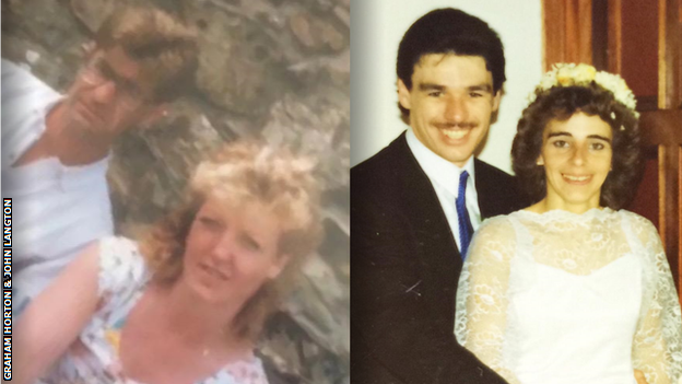 Graham Horton with his wife Margaret and John Langton and his wife Pat