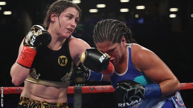 Katie Taylor hold the WBA and IBF lightweight titles