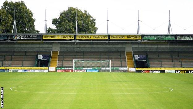 Yeovil Town's Huish Park ground