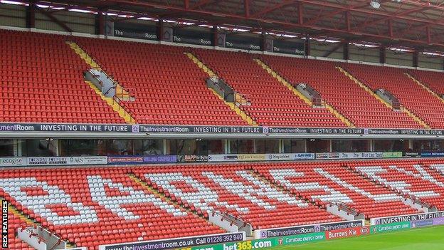 Oakwell, home of Barnsley FC