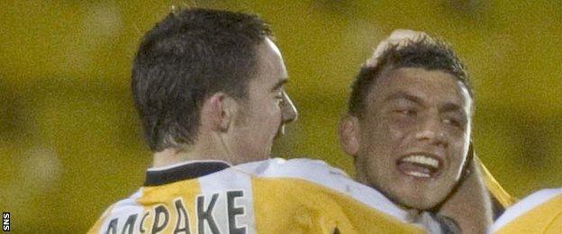 James McPake and Robert Snodgrass playing for Livingston