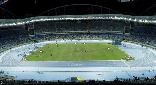 Empty seats in Rio