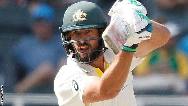 Joe Burns batting for Australia