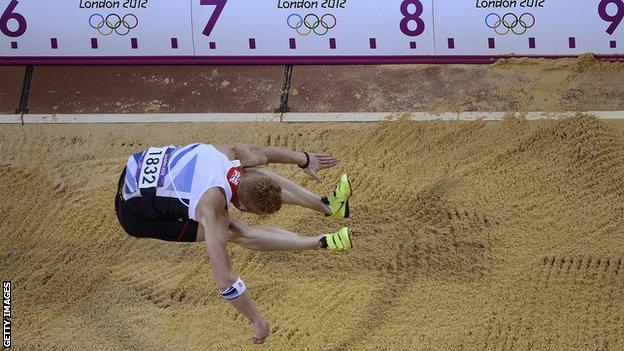 Greg Rutherford's winning jump at London 2012