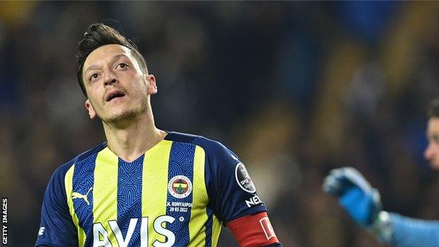 Mesut Ozil in action for Fenerbahce