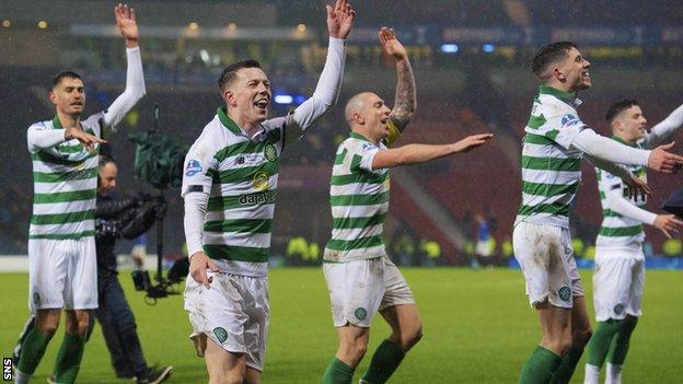 Celtic surged clear in 2020 to secure their 11th consecutive domestic trophy with a ninth title in a row