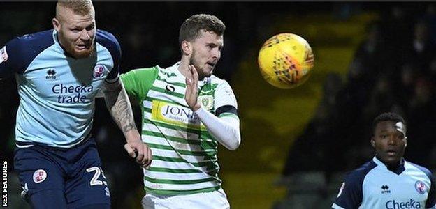 Thomas Verheydt scores Crawley's later winners against Yeovil