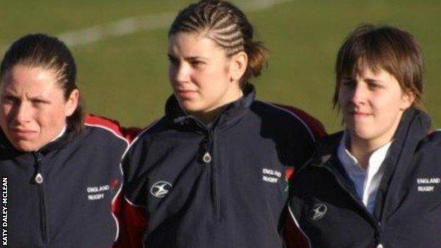 Katy Daley-Mclean ready for the anthem on her debut in 2007