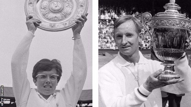 Billie Jean King and Rod Laver were the ladies' and men's Wimbledon champions in 1968