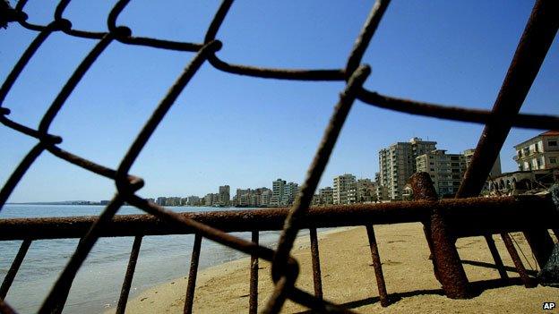 Rusty fence in Varosha