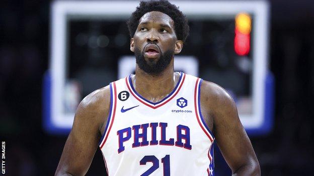 Joel Embiid in action for Philadelphia 76ers