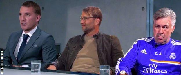 Brendan Rodgers, Jurgen Klopp, Carlo Ancelotti