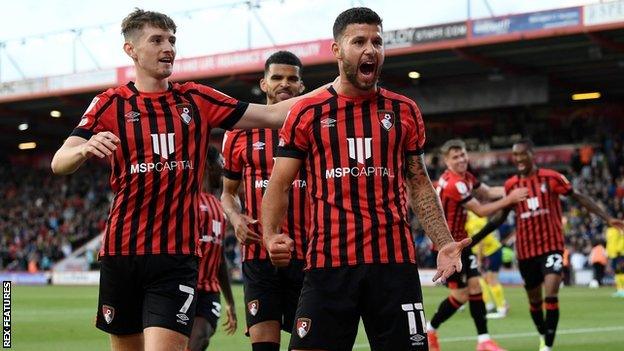 Emiliano Marcondes scored the opening goal of the new Championship season on his Bournemouth league debut