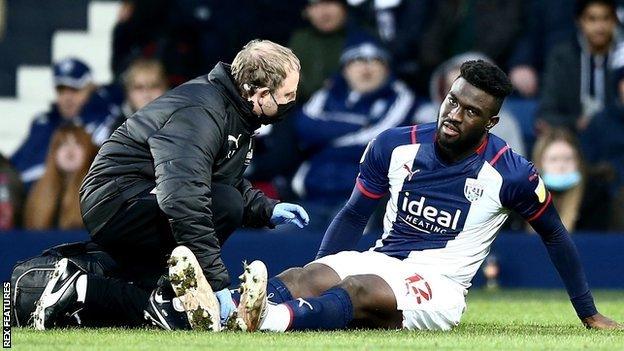 Daryl Dike was expected to be sidelined for two months when he got injured in Albion's 3-0 win over Peterborough on 2 January, Albion's last victory