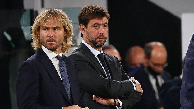 Pavel Nedved and Andrea Agnelli