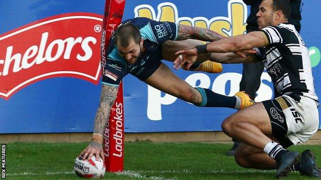 Luke Briscoe playing for Featherstone