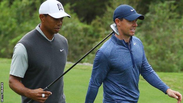 Tiger Woods against Rory McIlroy at the WGC Match Play