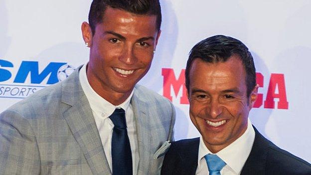 Cristiano Ronaldo and Jorge Mendes