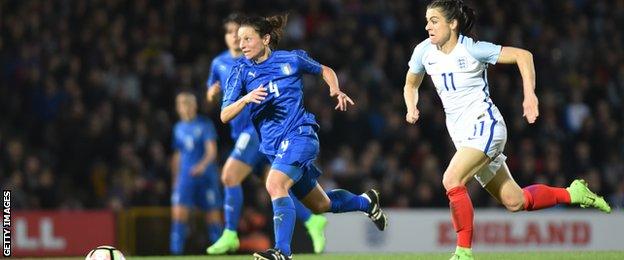 Karen Carney (right)