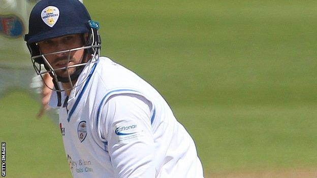 Billy Godleman made his first-class debut in the same match as Middlesex bowler Steven Finn