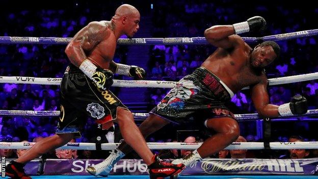 Whyte looked vulnerable for over a minute when he was floored in the ninth