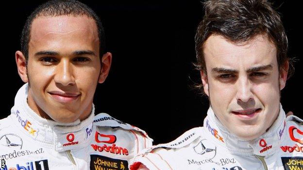 Lewis Hamilton and Fernando Alonso