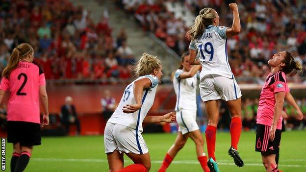 Scotland lost heavily to England at Euro 2017