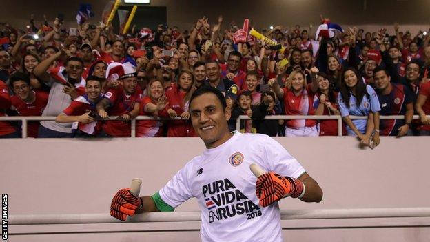 Costa Rica keeper Keylor Navas