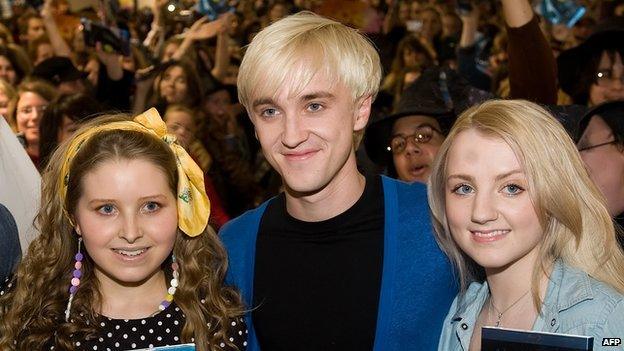 Jessie Cave, Tom Felton and Evanna Lynch