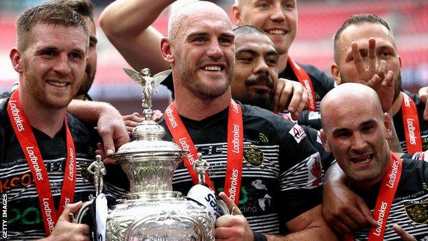 Hull FC with the Challenge Cup