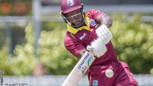 Rovman Powell's century helped the West Indies overcome Ireland in Harare