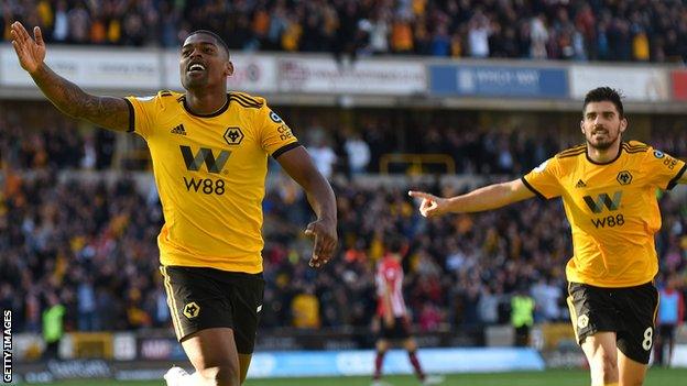 Ivan Cavaleiro celebrates scoring with his first Premier League touch