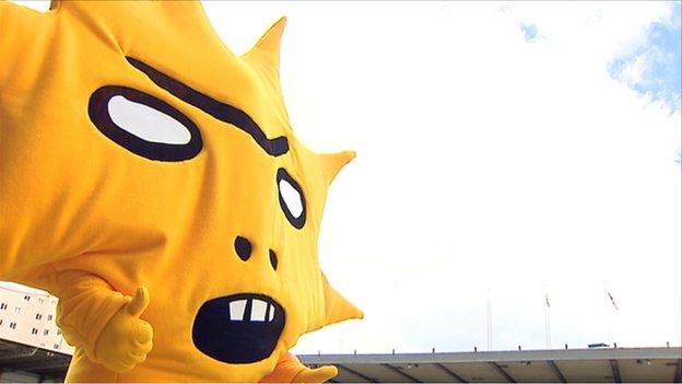 The club unveiled a new Shrigley-designed mascot called Kingsley